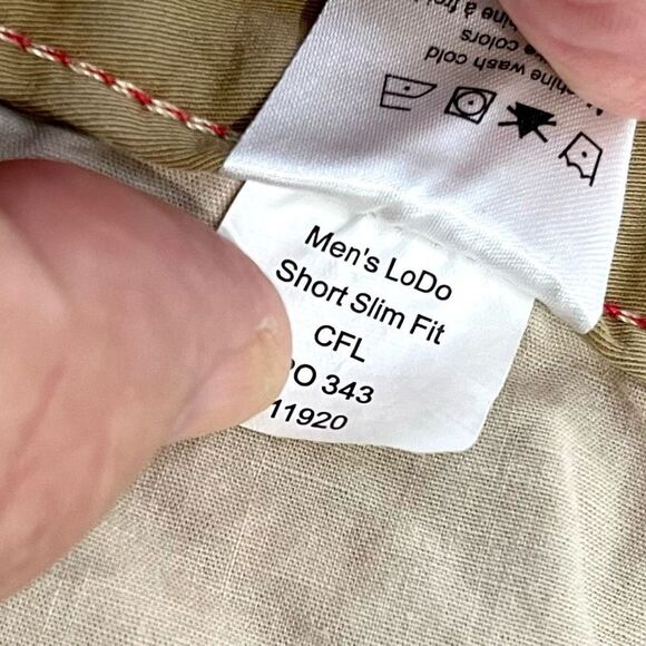 Mountain Khakis LODO shorts, Slim Fit. Khaki. Size 38. - Picture 8 of 9